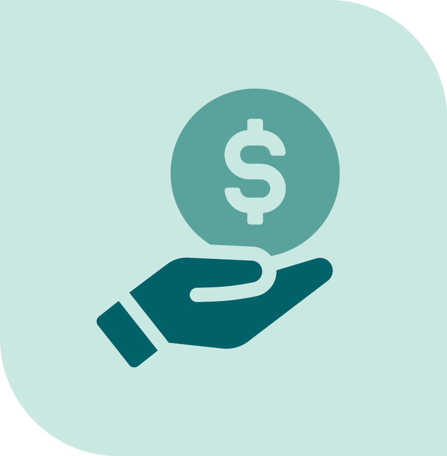 Healthcare collections and accounts receivable management icon for medical billing services