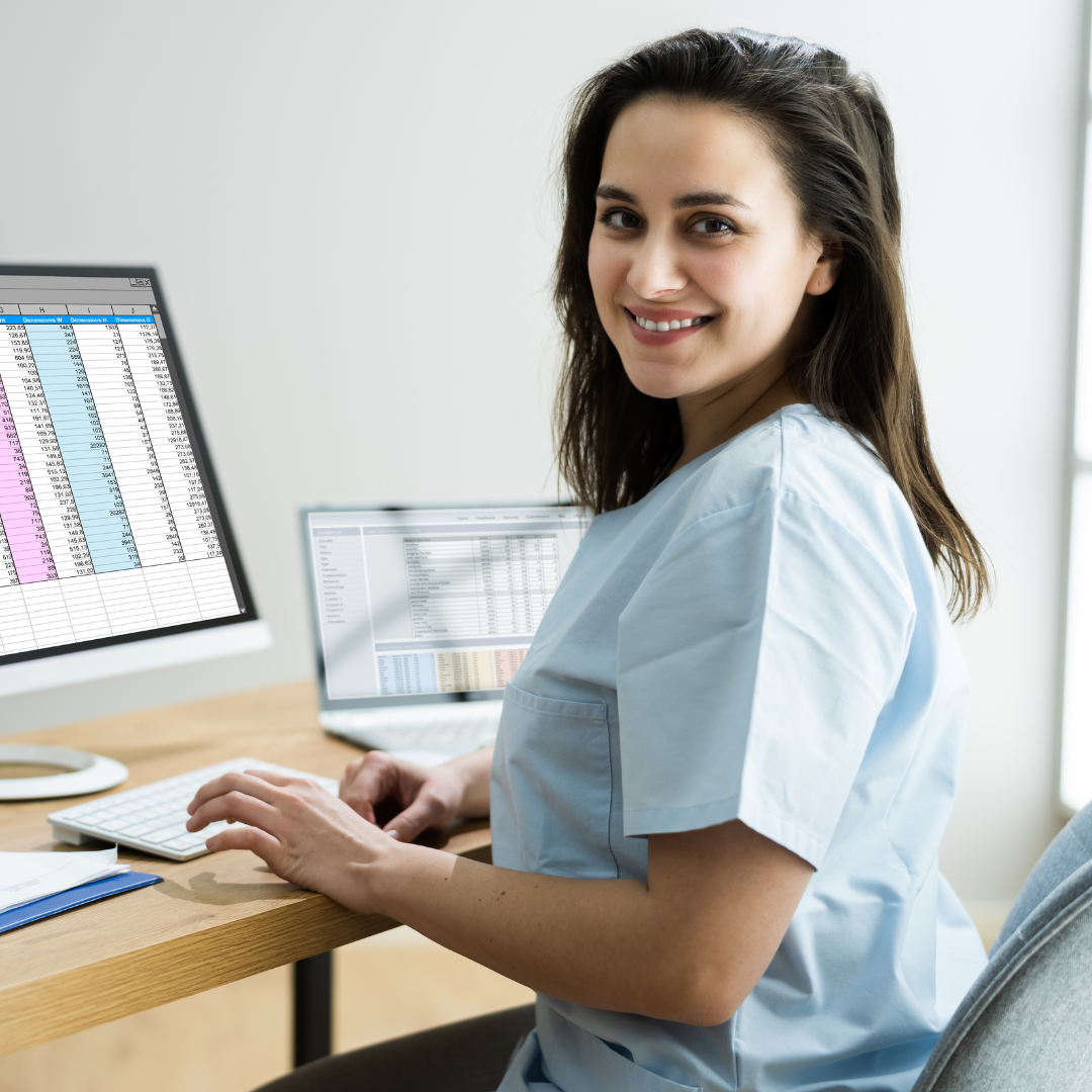 Medical team member reviewing data for the benefits of medical billing support in healthcare practices